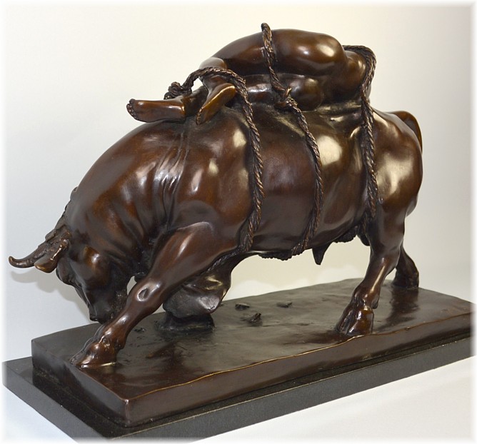 кабинетная бронзовая композиция Похищение Европы