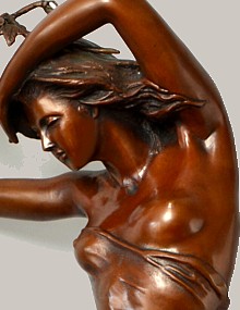 японская антикварная бронзовая скульптура, 1930-е гг.