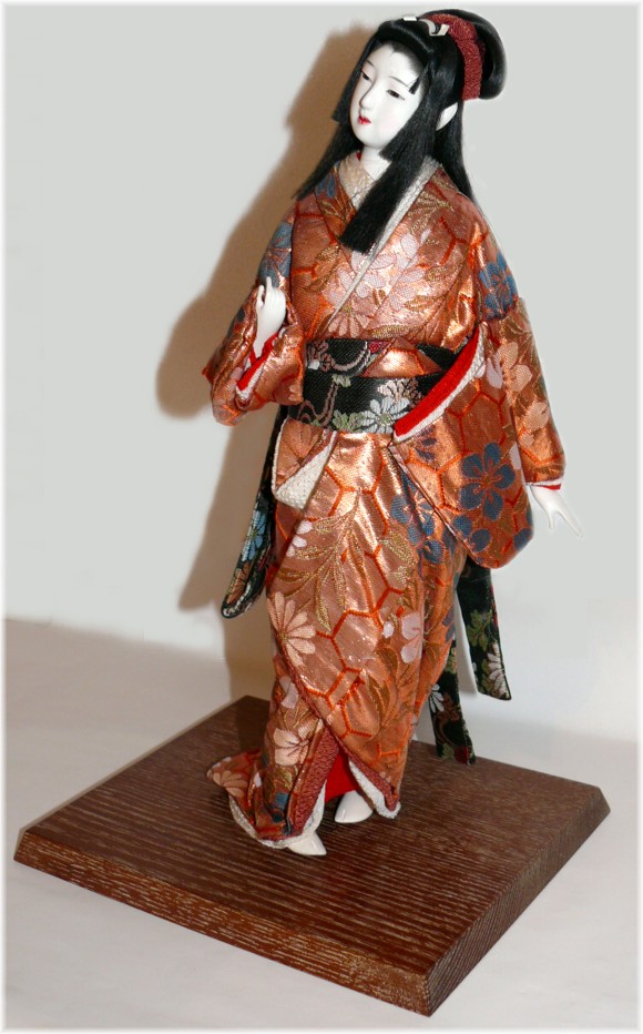 антиварная японская коллекционная кукла