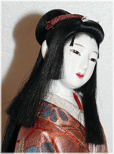 красавица из Киото, японская традиционная антикварная кукла