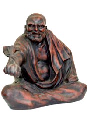 Дарума, основатель дзэн-буддизма, старинная статуэтка, Япония, 1930-е гг.