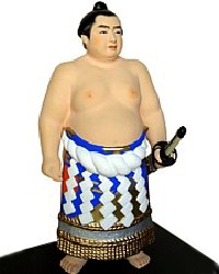 борец сумо с катаной, статуэтка, Япония, Хаката
