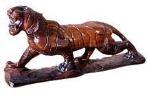 Тигр, фигура из дерева, Япония, 1920-е гг