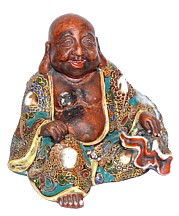 антикварная японская фарфоровая статуэтка Хотэй, эпоха Эдо