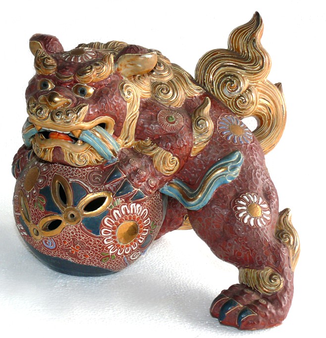 Kома-Ину, фарфоровая статуэтка, Япония