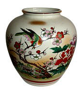 японская фарфоровая ваза Кутани, 1950-е гг.