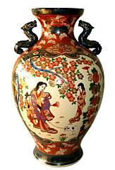 ваза Имари, фарфор, Япония, эпоха Мэйдзи