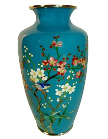 японская антикварная ваза клуазоне, 1900-е гг.