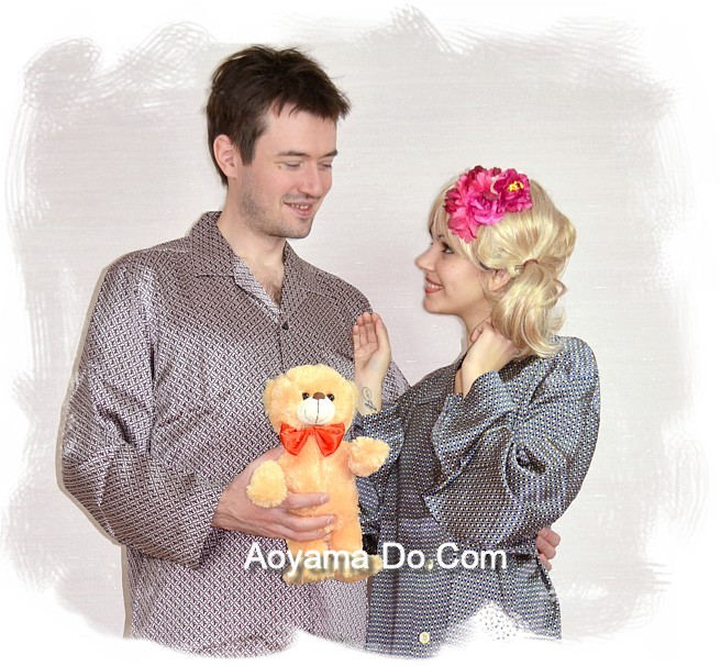 японские шелковые пижамы и кимоно - стильная одежда для дома