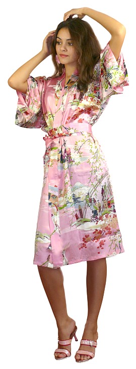 шелковый халат