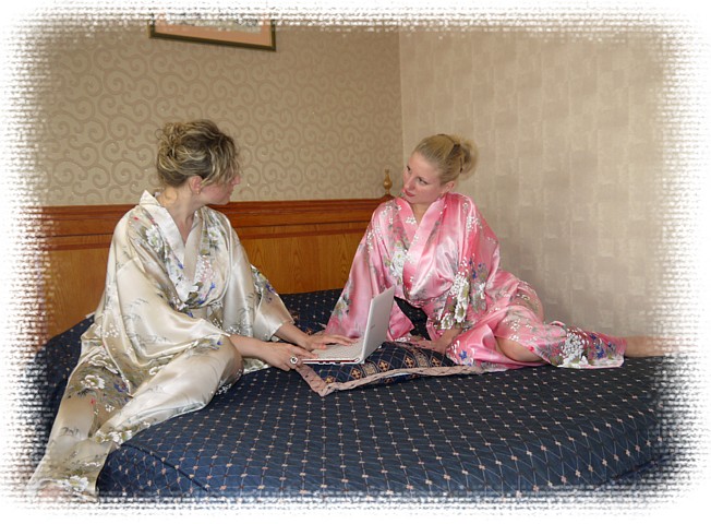 настоящие японские шелковые кимоно 