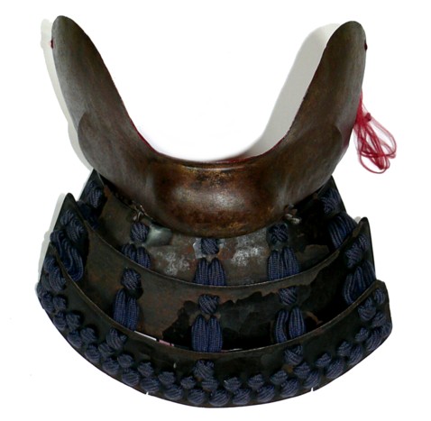 защитная маска самурайского доспеха -ХАНБО