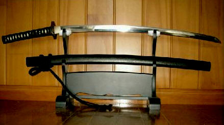 коллекция, японский меч на подставке