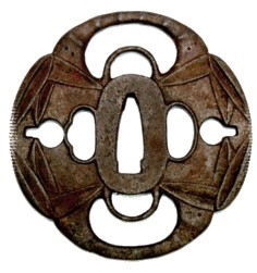 Гарда японского меча Хётан и Бамбук