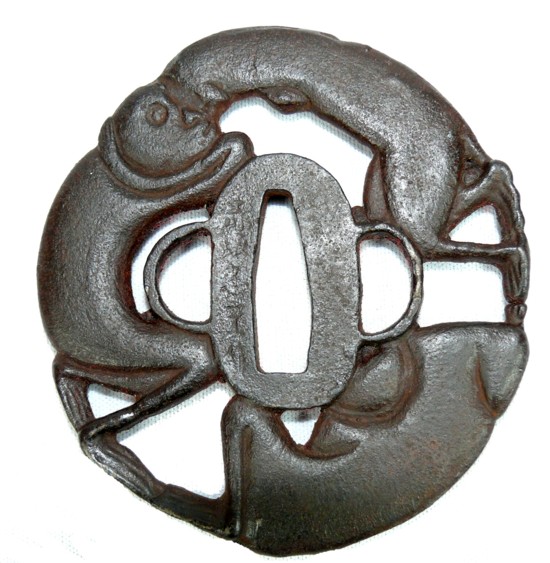 подписная цуба японского меча