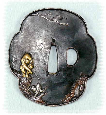 гарда старинного японского меча