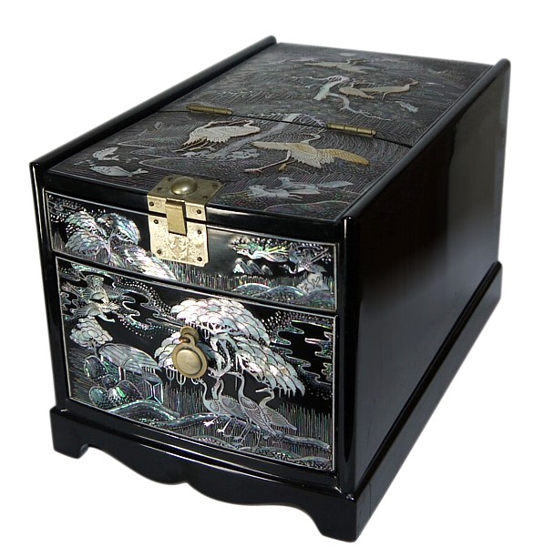 японская лаковая шкатулка для украшений, 1930-50-е гг.