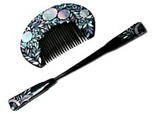 японский набор для украшения прически: гребень и заколка