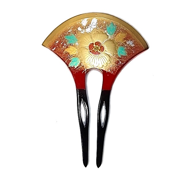 японская традиционная заколка для женской прически  с авторской росписью