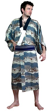 японское традиционное мужское кимоно