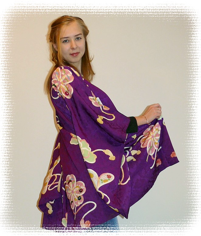 хаори из шелка, винтаж