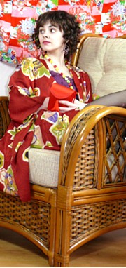 японская одежда: женский шелковый жакет хаори, 1920-30-е гг