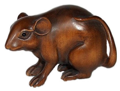 японская нэцкэ Крыса