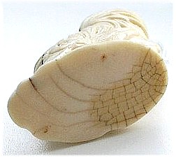 японская антикварная нецке из слоновой кости Петух