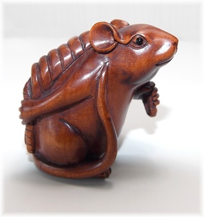 японская нецке Мышка с денежками, 1950-е гг.