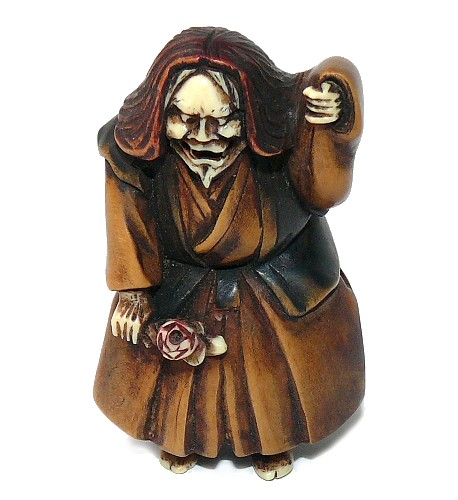 старинная нэцкэ из слоновой кости Актер