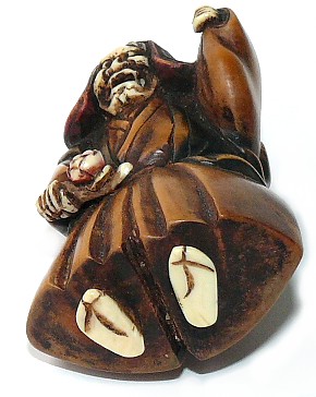 нэцкэ Актер театра НО, конец эпохи Мэйдзи