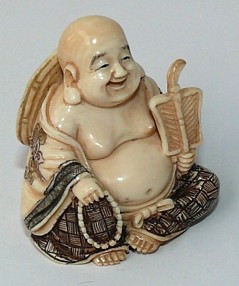 Хотэй, японская нэцкэ из слоновой кости