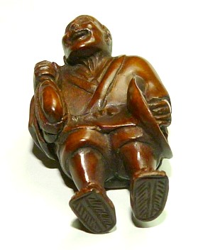 японская нэцкэ Актер с маской