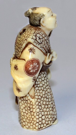 ivory netsuke samurai