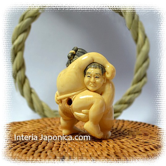 нэцкэ из слоновой кости Борцы Сумо