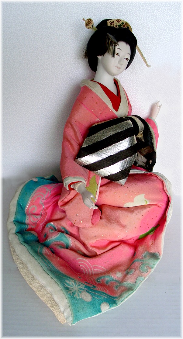 японская антикварная кукла