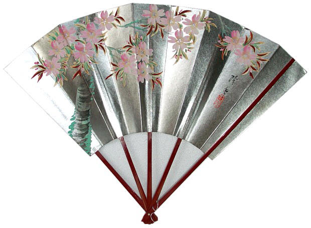 японский интерьерный веер 