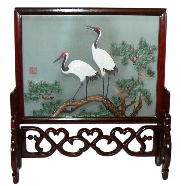 экран интерьерный с вышивкой