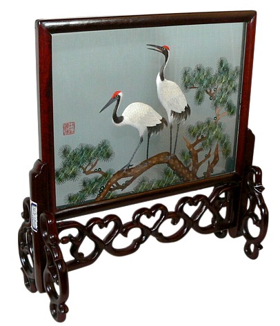 экран интерьерный с вышивкой