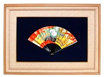 японский веер в раме