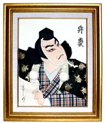 японская картина на шелке Бэнкэй, 1930-е гг.