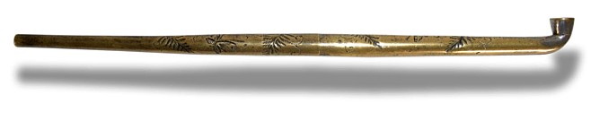 мужская курительная трубка, Япония, эпоха Эдо