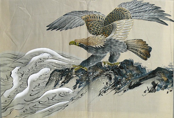 роспись на подкладке мужского хаори