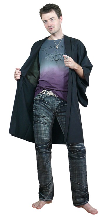 мужское шелковое хаори, 1920-30-е гг.